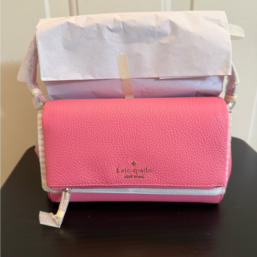Kate Spade Pink Leather Crossbody Bag NWT